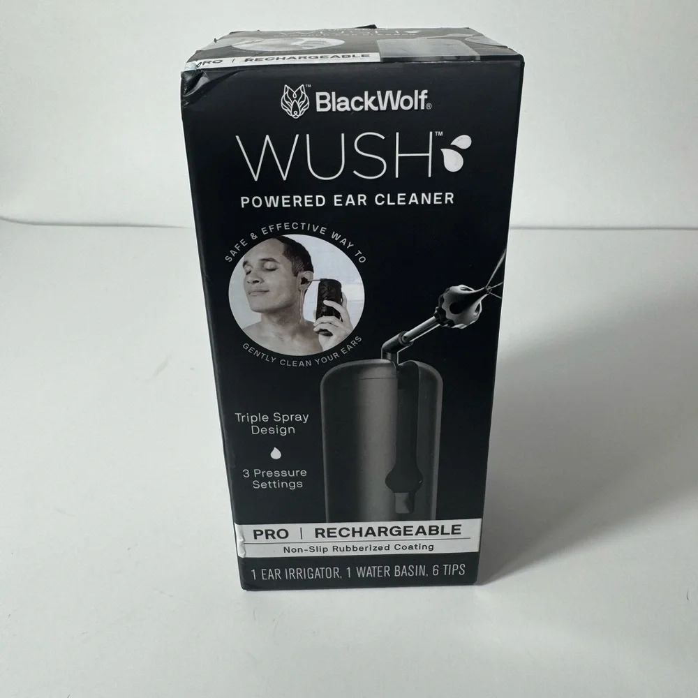 BlackWolf Wush Powered Ear Cleaner -Black